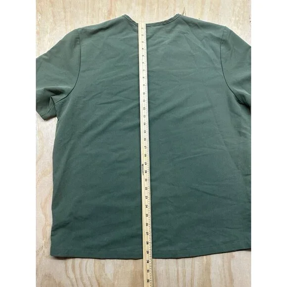 Figs Scrub Top Army Green XXL V-Neck Short Sleeve Basic Medical Hospital - Picture 4 of 5